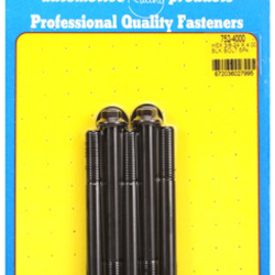 ARP "3/8""-24 x 4.000 hex black oxide bolts" (5pcs)