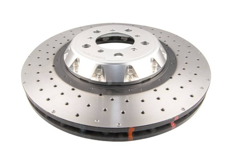 Bremsscheibe vorne DBA 5000 series - Cross Drilled/Dimpled - DBA53298SLVXD BMW M2 Competition F87 M3 CS F80 M4 F82