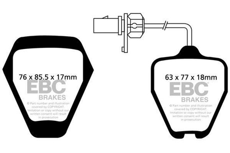 DP31094C - Ein Satz Bremsbeläge serie REDSTUFF EBC Brakes