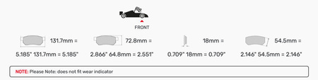 Ferodo Racing DS3.12 priekinės stabdžių kaladėlės FCP4080G MINI R50 R50,R53 R52 R53 R55 R56 R57 CLUBMAN Convertible COUNTRYMAN R60 R58 PACEMAN R61 Roadster R59,