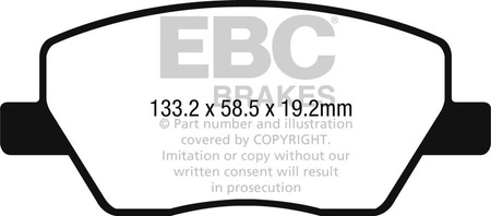 DPX2276 - Ein Satz Bremsbeläge serie ULTIMAX2 EBC Brakes