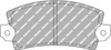 Klock hamulcowe Ferodo Racing DS2500 przednie FCP72H ABARTH Strada ALFA ROMEO 33 Arna CITROEN LN LNA Visa DACIA Denem Duster Nova Super FIAT Ritmo MATRA Bagheera NISSAN Cherry Europe PEUGEOT 104 304 305 I 581A RENAULT TALBOT SAMBA 51A Convertible 51E 