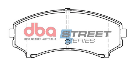Brake Pads Street Series Ceramic front - DB1388SS MAZDA E2000 Panel Van E2200 MITSUBISHI Grandis Pajero Shogun