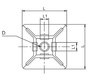 Adhesive clip for electrical wires
