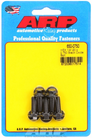 Śruby ARP "1/4""-20 x 0.750 hex black oxide bolts" (5pcs)