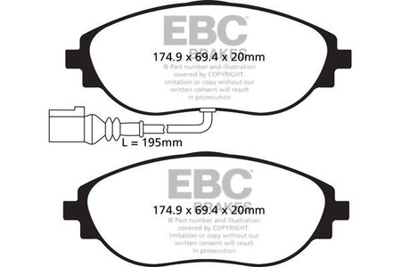 DP32127C - Ein Satz Bremsbeläge serie REDSTUFF EBC Brakes