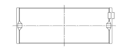 ACL Main Bearing Shell Mitsubishi 4G63/T/4G64 '83-92 0.25mm