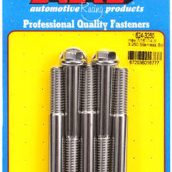 ARP "7/16""-14 X 3.250 hex 1/2 wrenching SS bolts" (5pcs)