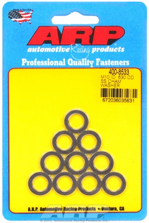 Śruby ARP "M10ID .630"OD .075"TH SS chamfer washers (10pcs)