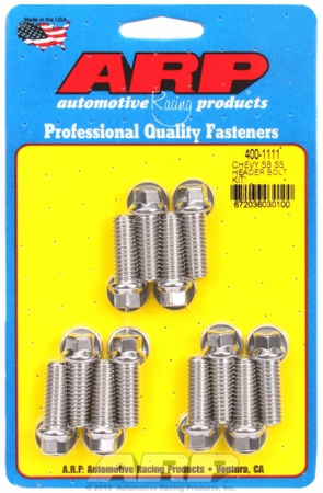 Zestaw śrub głowicy cylindrów ARP 400-1111 SB Chevy SS hex header bolt kit Chevrolet Small Block