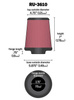 Universal cone filter K&N - RU-3610