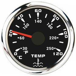 Auto Gauge Water Temperature Gauge - 7 COLOR