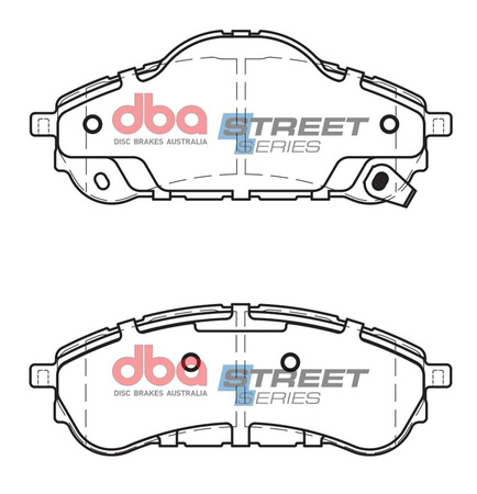 Klocki hamulcowe tylne DBA Brake Pads Street Series Ceramic - DB2411SS