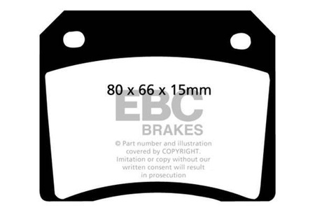 DP2101 - Stabdžių kaladėlių rinkinys GREENSTUFF serija EBC Brakes