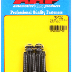 Śruby ARP "1/4""-28 x 1.250 12pt black oxide bolts" (5pcs)