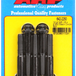 ARP "3/8""-16 x 2.250 12pt black oxide bolts" (5pcs)