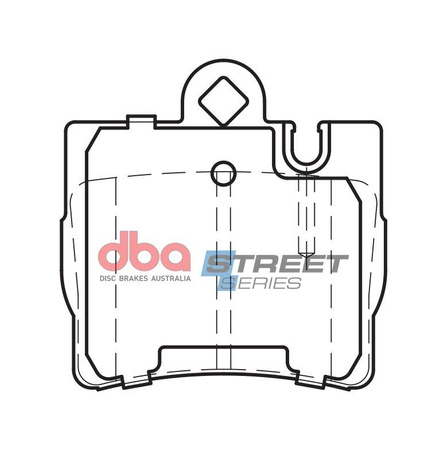 Bremsbeläge hinten DBA Brake Pads Street Series Ceramic - DB1458SS MERCEDES-BENZ CL-Class C215 CL600 S-Class W220 S280 S320 D S430 S500