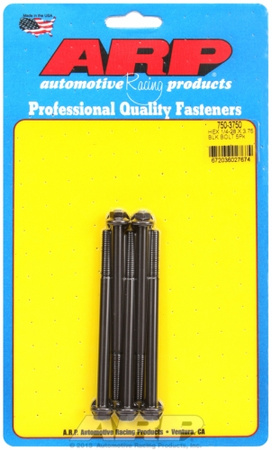 Śruby ARP "1/4""-28 x 3.750 hex black oxide bolts" (5pcs)