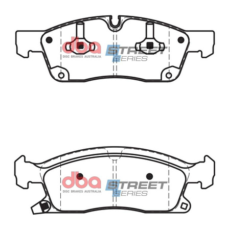 Klocki hamulcowe przednie DBA Brake Pads Street Series Ceramic - DB2216SS DODGE USA Durango JEEP Grand Cherokee MERCEDES-BENZ GL-Class X166 GL350 GL400 GLE-Class W166 GLE250 D 4Matic GLE350 GLE400 Coupe C292 GLE350d GLS-Class GLS350 GLS400 M-Class ML250D