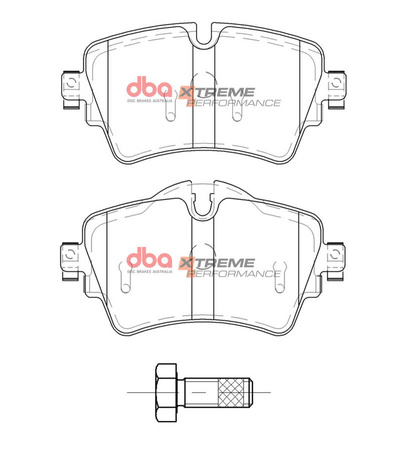 Brake Pads Xtreme Performance front - DB15119XP BMW 2 Series F45 Active Tourer 216 218 F46 Gran 214 xDrive F45 X1 F48 X2 F39 MINI Clubman F54 Convertible F57 Hatch 3rd Gen F55 F56