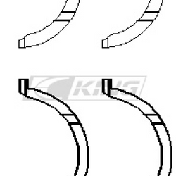 King spaudimo guolis NISSAN VQ20DE/VQ25DD/VQ25 - TW 271AM