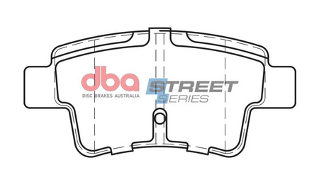 Klocki hamulcowe tylne DBA Brake Pads Street Series Ceramic - DB2220SS