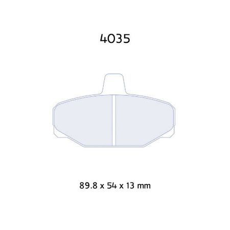 Carbone Lorraine RC6E brake pads - Ford Escort 4 2,0 RS Cosworth16V (91-97)