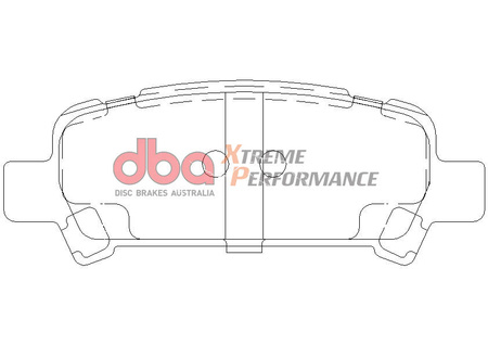 Brake Pads Xtreme Performance ECE R90 certified Hawk HB434x.543 rear - DB1379XP SUBARU Forester SF5 SG5 Impreza Sport Legacy BE5 BH5 Outback