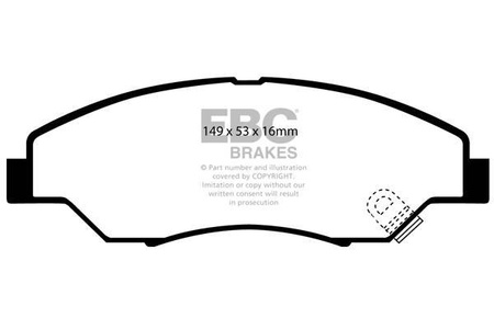 DP1404 - Zestaw klocków hamulcowych seria ULTIMAX2 EBC Brakes