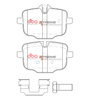 Klocki hamulcowe tylne DBA Brake Pads Xtreme Performance - DB15109XP