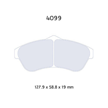 Carbone Lorraine RC6 brake pads - Citroen C3 1,6i 16V (all)