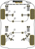 Tuleja mocowania tylnej belki Powerflex Black Series Ford Sierra Models & Sierra XR4i (1983-1985), XR4x4 (1985-1992) PFR19-107BLK