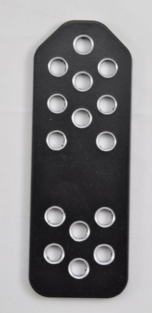 IRP BLACK aliuminio pedalų dangteliai