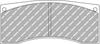 Ferodo Racing DS2500 Hinterradbremsbelag FRP3029H LAMBORGHINI Huracan,
