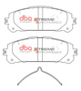Priekinės stabdžių trinkelės DBA Brake Pads Xtreme Performance - DB15067XP TOYOTA KLUGER