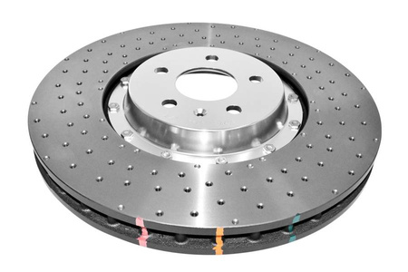 Tarcza hamulcowa przednia DBA 5000 series - Cross Drilled/Dimpled - DBA52774SLVXD AUDI A8 quattro D4 SQ5 8R