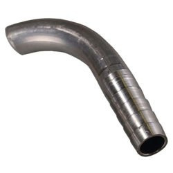 OBP 7.9mm OD x 60mm x 35mm 90degree ribbed fitting