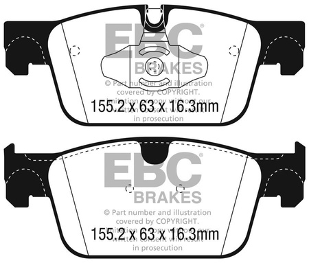 DP32305C - Stabdžių trinkelių rinkinys REDSTUFF serija EBC Brakes