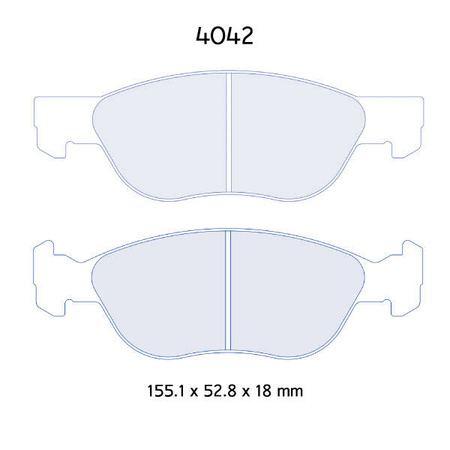 Carbone Lorraine RC6 brake pads - Alfa Romeo 145/146 1,8 Twin Spark 16V (all)