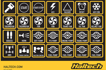 Haltech Haltech Keypad Label Set - HT-011500
