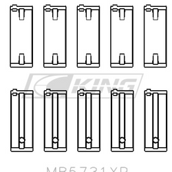 King Main Bearing Shell SUZUKI G13A, G13B, G13BA, G13BB - MB5731XP0.25