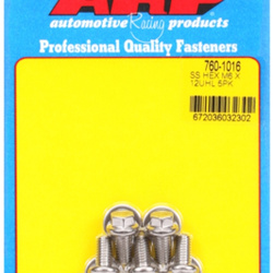 ARP M6 x 1.00 x 12 hex SS bolts (5pcs)