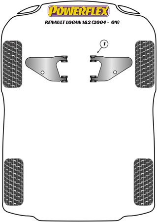 PowerAlign Laufrad-Montageanleitung Stift Powerflex Polyurethanbuchse Road Series Renault Logan I & II inc Stepway (2004 - ON) PF99-512-15