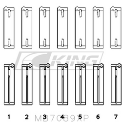 King pagrindinio guolio apvalkalas VAG VR6 2.8L - MB7089XP STDX