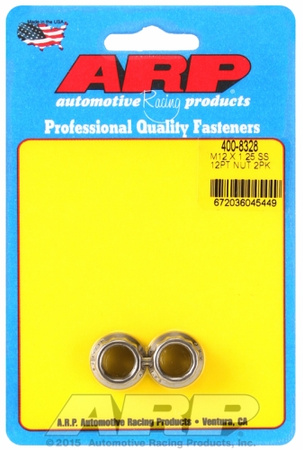 ARP M12 X 1.25 (.750 collar) SS 12pt nut kit (2pcs)