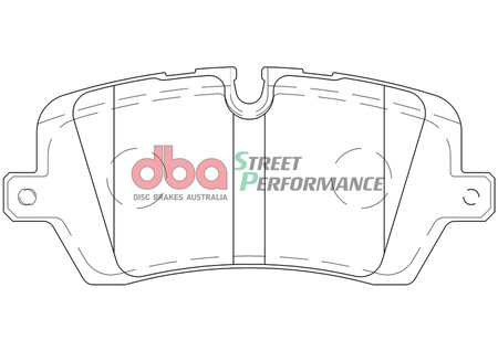 DBA fékbetétek Street Performance hátsó fékbetétek - DB8919SP LAND ROVER Defender 110 L663 90 Discovery 5 Range L405 Sport L494