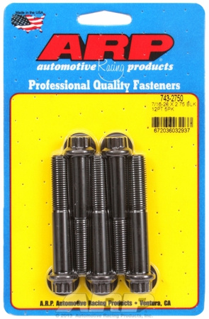 ARP "7/16""-20 x 2.750 12pt black oxide bolts" (5pcs)