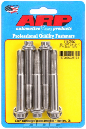 ARP "3/8""-24 x 2.750 12pt SS bolts" (5pcs)