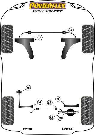 Tuleja stabilizatora przód 20mm   Powerflex Road Series Kia Niro DE (2017 - 2022) PFF26-103-20