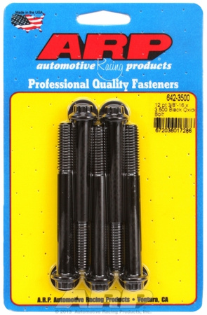 Śruby ARP "3/8""-16 x 3.500 12pt black oxide bolts" (5pcs)